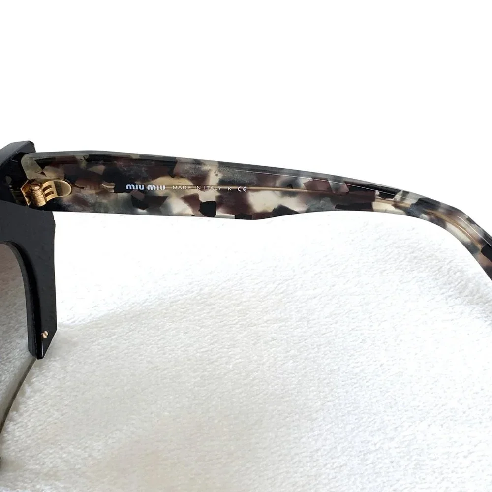 NWOT Miu Miu Rasoir Rhinestone Cat Eye Sunglasses